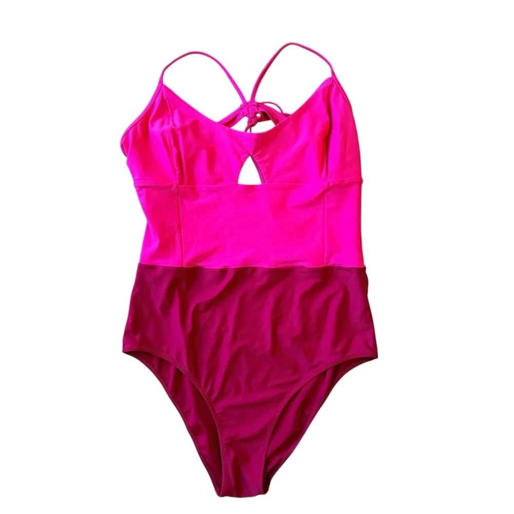 Summersalt The Swan Dive One-Piece Pink Women’s Size‎ 14 Plus Women’s